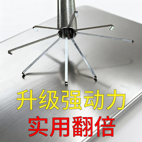 加粗四爪缝隙夹物管道弯曲带抓钩