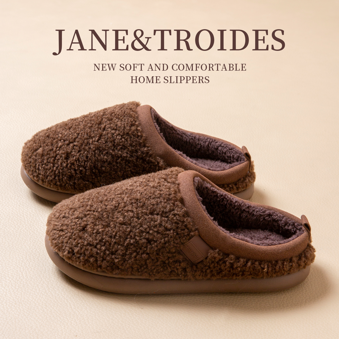 保暖棉拖鞋男冬季家居室内