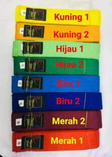 儿童跆拳道服装腰带绣字红黑带跆拳道道带白带空手道腰带紫棕绣字