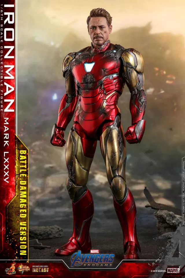 HotToys HT 1/6 MMS543复仇者联盟4 钢铁侠MK85 战损
