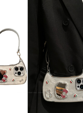 lizardhill 适用苹果16手机壳17pro新款iphone15promax女14pro可斜挎背带挂绳13手提包12小众高级感11镜面Air