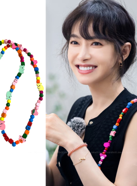 宋茜同款多巴胺彩色考拉积木链条适用苹果华为手机通用百搭包包ccd相机斜挎挂绳背包挂链小众高级感不撞款女