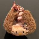 秋冬款 棕色超好看 针织毛绒可爱kt猫手机挂绳手链钥匙扣挂链包包女饰品配件带挂饰手机链户外防丢吊绳2025新品