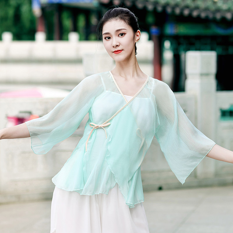 古典舞蹈服女身韵飘逸仙气纱衣古古典舞服