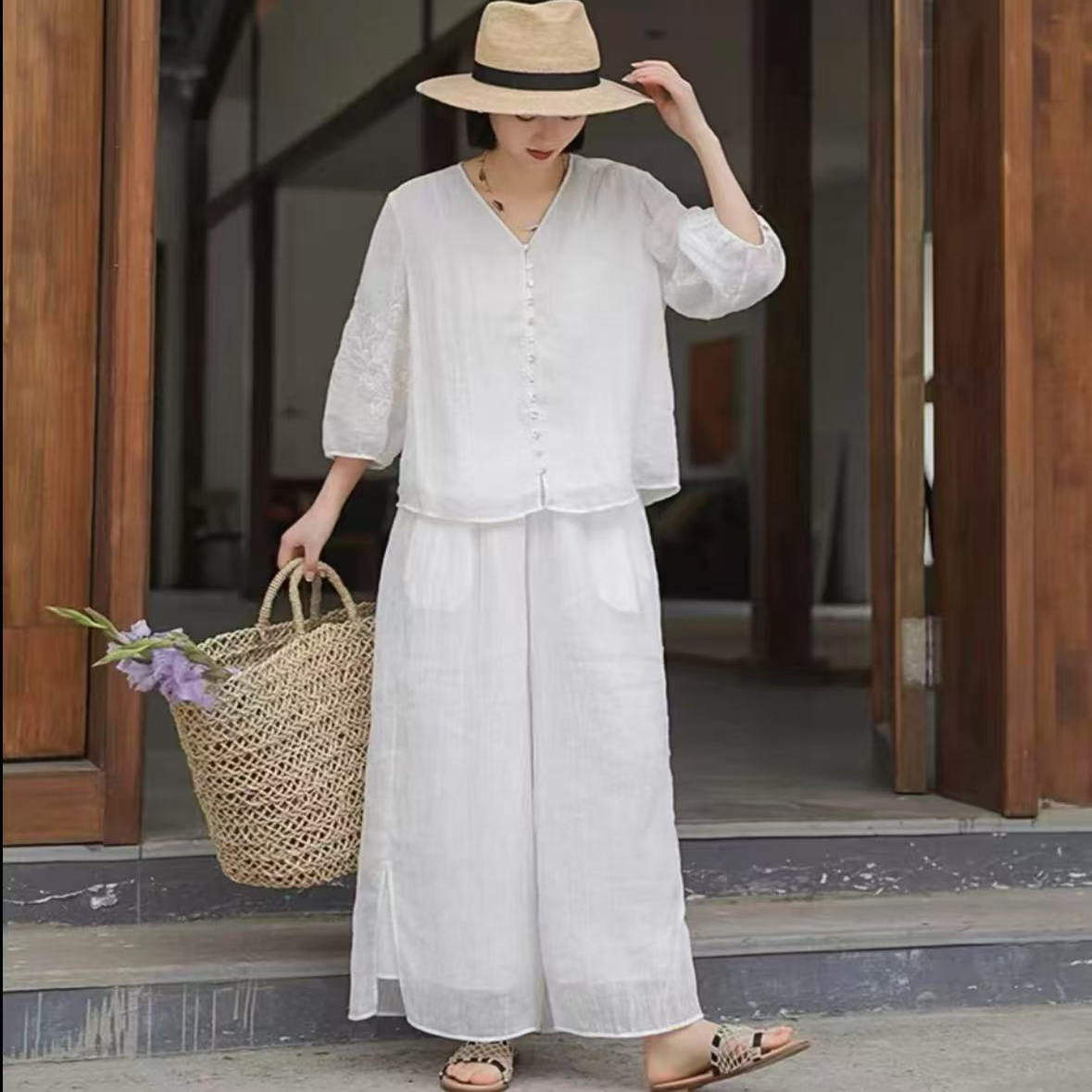 4维维服饰！151-200单品好货亚麻汉麻上衣裤子半裙