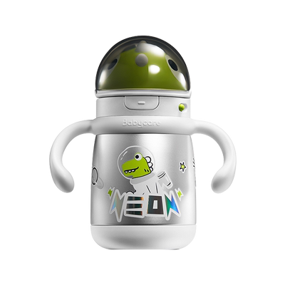 babycare恐龙儿童保温杯钛杯宝宝吸管杯学饮杯喝水幼儿园外出水壶