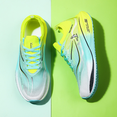 单网碳板跑步鞋男女款夏季网面透气镂空运动鞋轻便马拉松学生跑鞋