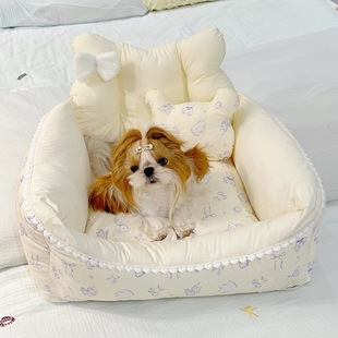 保暖马尔济斯 通用冬季 新款 宝丽珍沙发床狗窝猫窝纯棉保暖四季