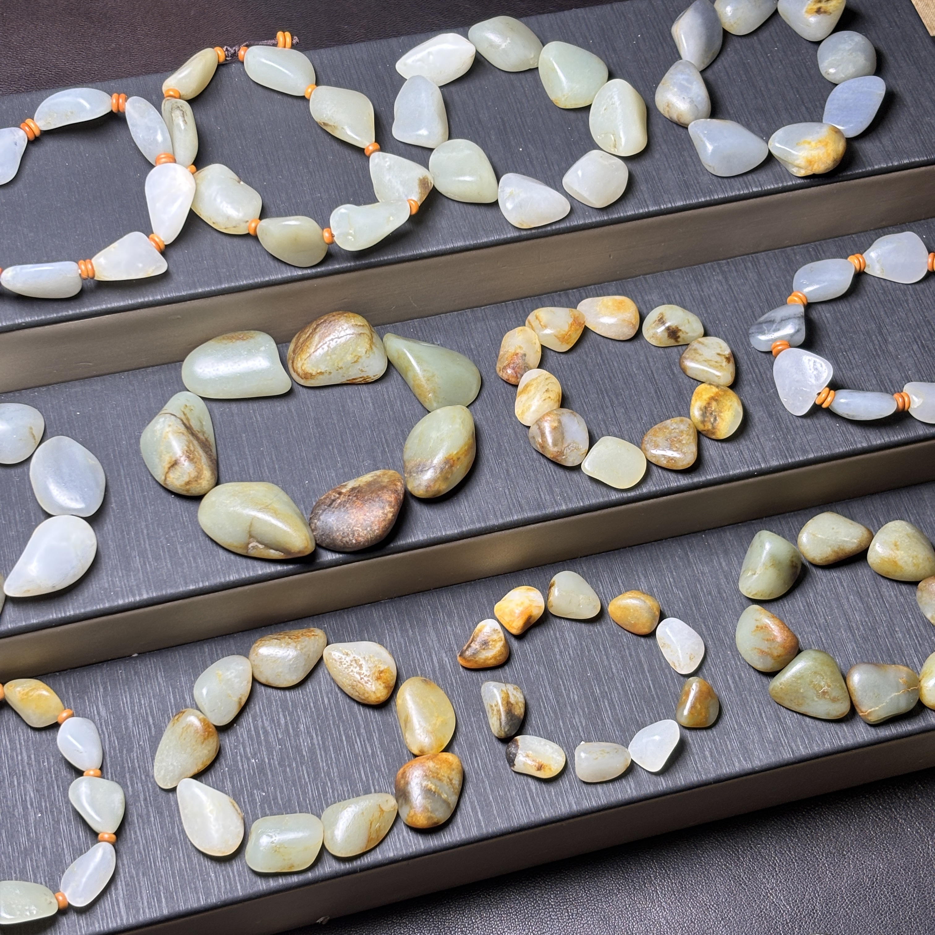 新疆和田玉籽料原石手链 真皮真籽 每天晚8点直播