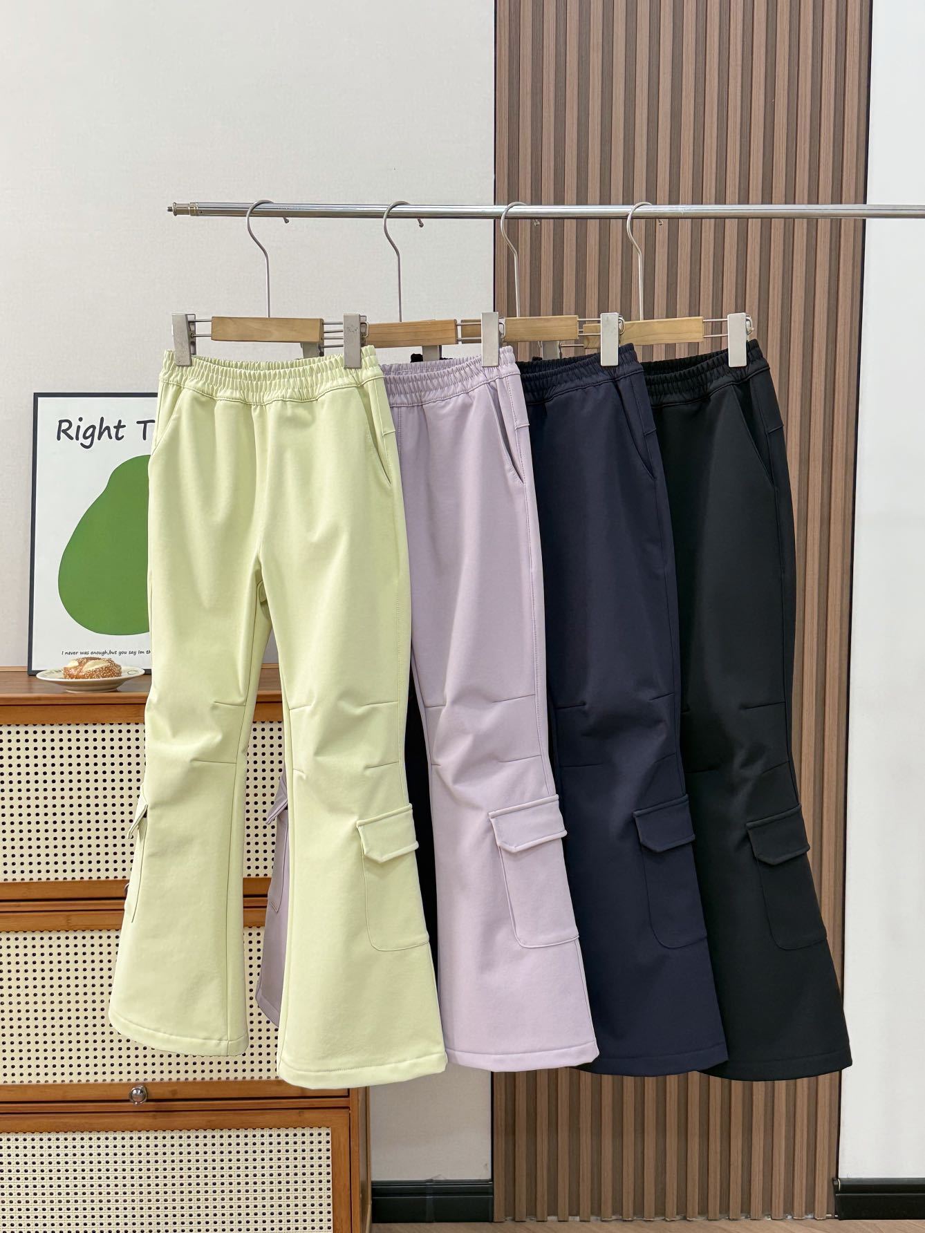 加绒加厚2025秋冬新款女童工装裤女童休闲裤