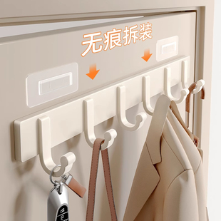 门后挂钩免打孔卫生间浴室毛巾衣服挂钩可拆卸强力粘钩挂衣架墙上
