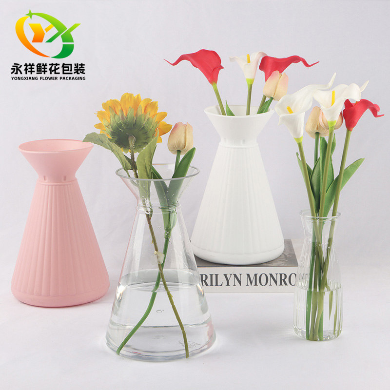 永祥花店花材鲜花包装材料包花瓶