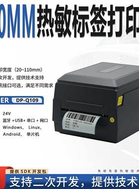 达普DP-Q109标签打印机热敏小型蓝牙不干胶条码电商面单机打单机