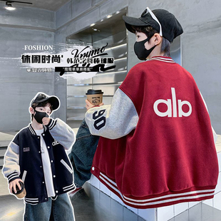 男童外套儿童棒球服春秋装2026新款帅气中大童洋气春季夹克上衣潮