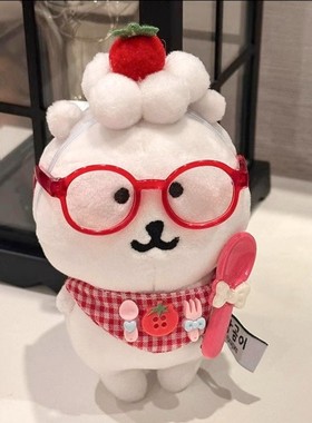 韩国自嘲熊玩偶正版13cm挂件nagano公仔圣诞生日新年礼物现货女