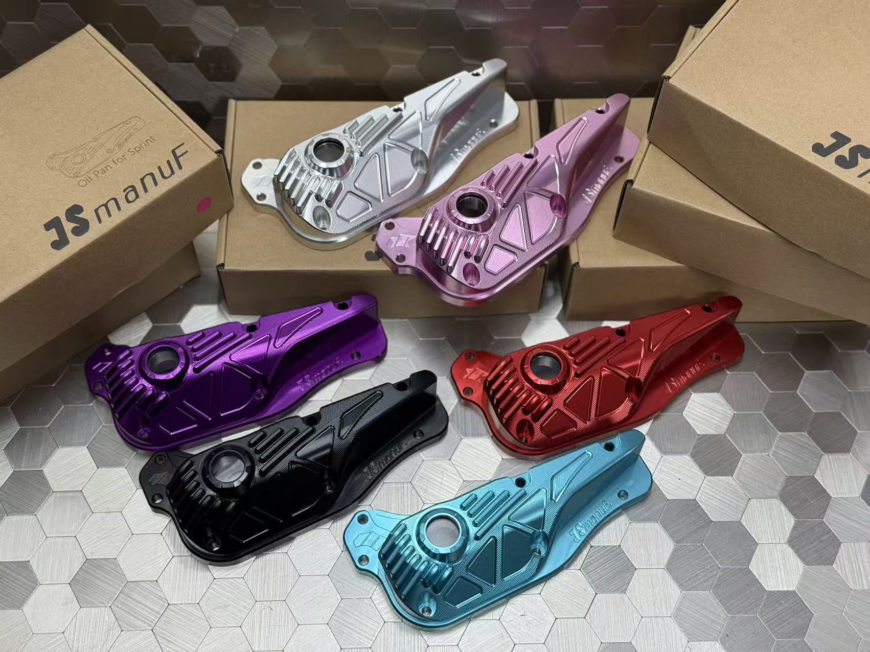 适用于vespa春天 冲刺150改装js油底壳 铝合金油低壳 机油壳