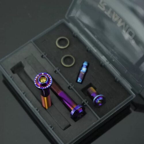 用于布雷博卡钳m50s gp4 rx 水鸟卡钳改装瑞莫钛合金螺丝固定螺丝