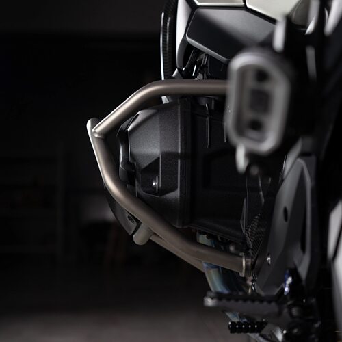 用于宝马R1300GS/ADV改装SHAWN钛合金护杠发动机保护杠碳纤维罩