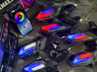 适用于雅马哈XMAX300改装泰国RGB转向灯 前面方向灯 可调色转向灯