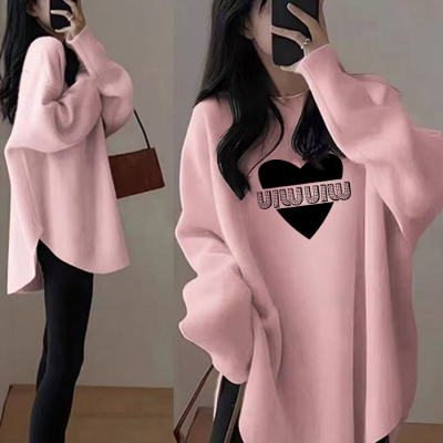 胖MM大码300斤秋冬2025新款开叉ins德绒打底衫长袖t恤女显瘦宽松