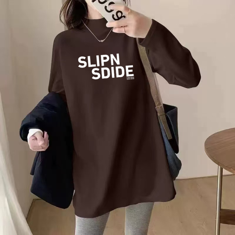 韩版秋冬款2025新款胖mm大码300斤上衣德绒打底衫宽松长袖t恤女装