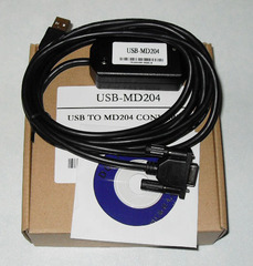 适用MD204、WE320-A文本显示器编程电缆USB-MD204，USB TO RS232