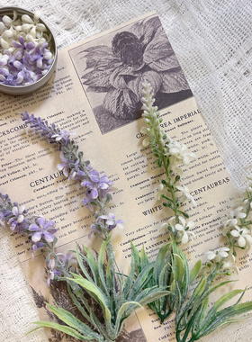 手帐仿真花素色手作diy