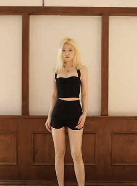 VEECO ZHAO女夏季内搭吊带抹胸外穿原创设计短裤套装修身款