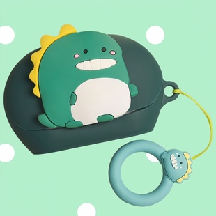 适用JBL Clips琉璃扣耳夹式蓝牙耳机保护套可爱创意情侣卡通JBL Soundgear Clips 琉璃扣一体式硅胶软壳