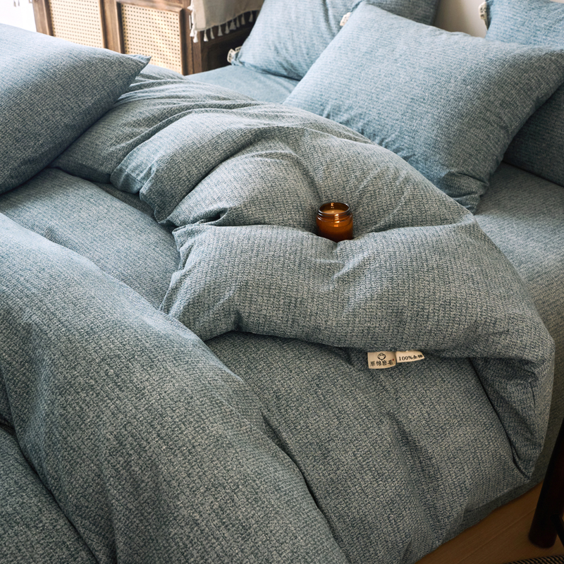 纯棉加厚磨毛被套冬季全棉被罩