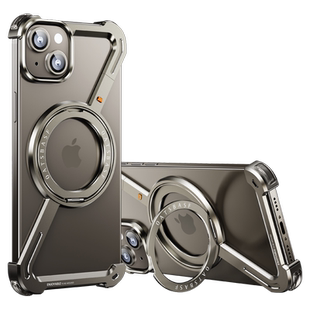 派凡Z型适用苹果系列iPhone17ProMax手机壳16金属无边框带磁吸支架14新款外壳保护套散热专用13镂空15高级Air