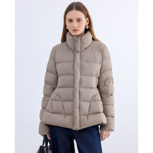 设计感洋气轻便冬天女士排骨羽绒