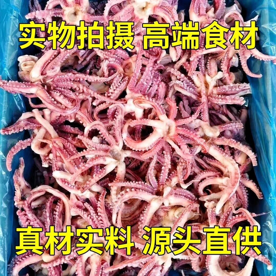 小鱿鱼头须新鲜冷冻鱿鱼头小八爪须鱿鱼爪鱿鱼须烧烤炒菜火锅食材