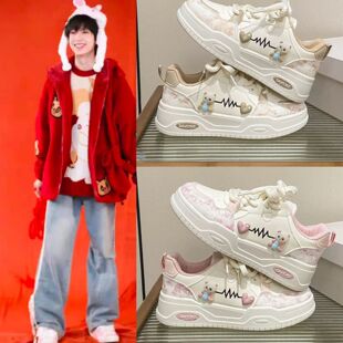杨博文左奇函同款小白鞋女2025春季新款韩版女学生休闲运动板鞋子