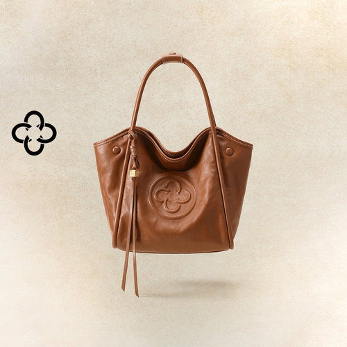 CASSILE卡思乐女包植鞣牛皮手提菜篮子2026新款流苏单肩斜挎包