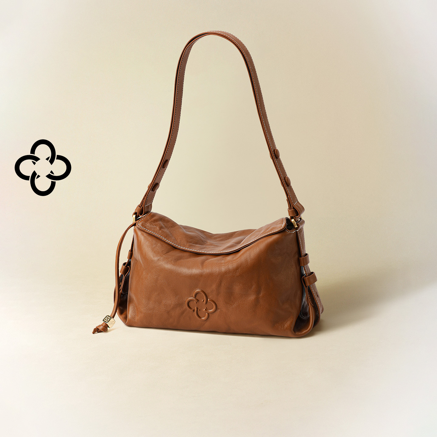 CASSILE卡思乐女包2025新款复古植鞣牛皮腋下通勤单肩斜挎枕头包