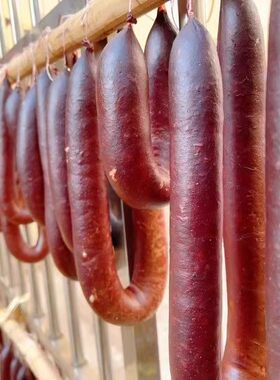 宣威血豆腐肠正宗云南麻辣香肠农家自制川味腊肠风干腊肠豆腐圆子