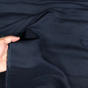 僧服道袍 進口藏青天絲亞麻英國A100垂墜飄逸太極練功服大腳闊腿褲