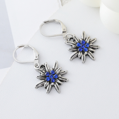 夏新款雪绒花耳扣设计感百搭耳环