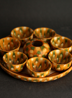 陶瓷装饰复古纯手工装饰茶盘艺术