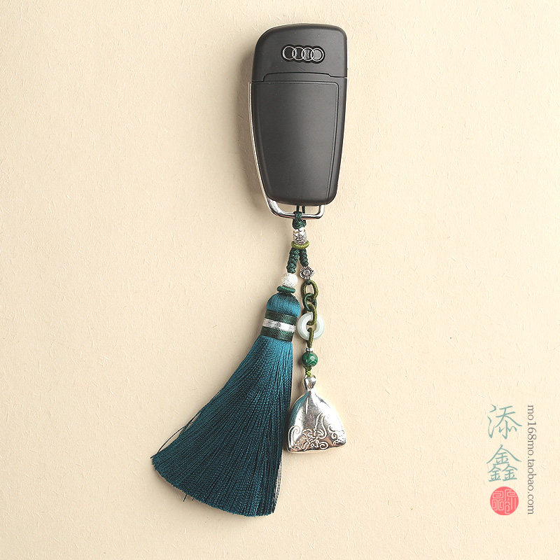 瞐原创精美手工银新颖汽车钥匙扣