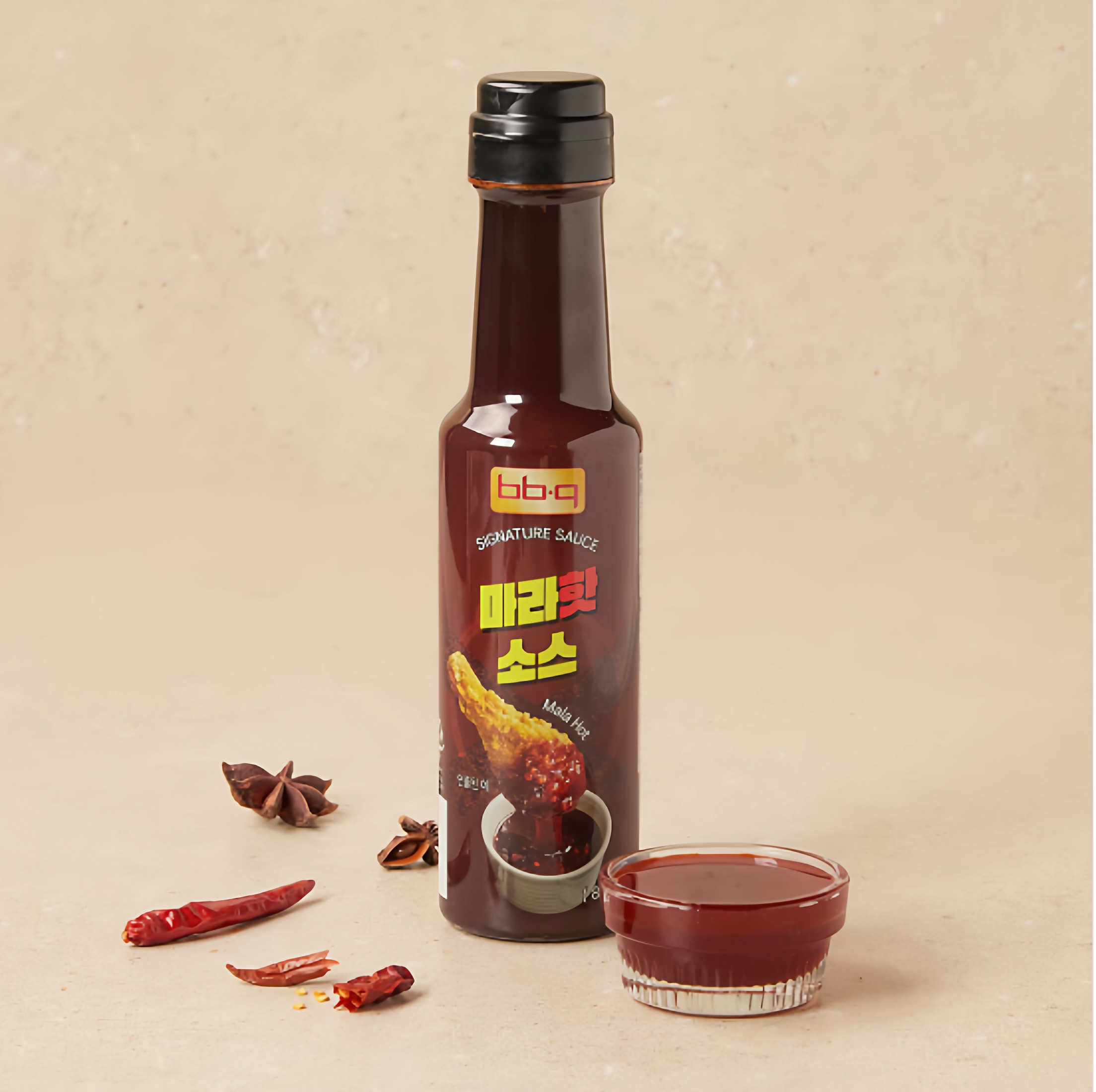 韩国直发BBQ酱料麻辣韩式甜辣牙买加三种口味蘸料烧烤炸鸡料汁