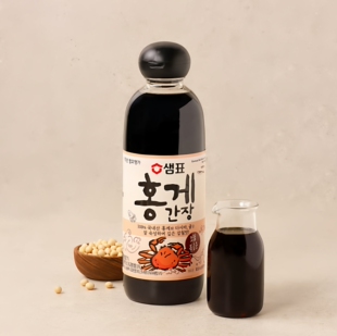韩国直发泉牌红蟹酱油炒菜凉拌炖菜汤多种料理可用鲜香好吃830ml