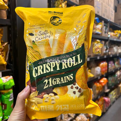 韩国直发No  Brand21谷物棒香浓酥脆零食能量棒220g/袋独立包装