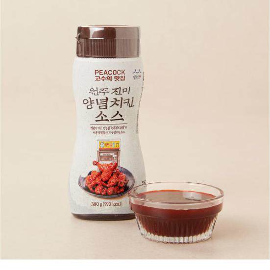 韩国直发Peacock新品韩式 炸鸡酱料甜辣口感蘸料380g/瓶