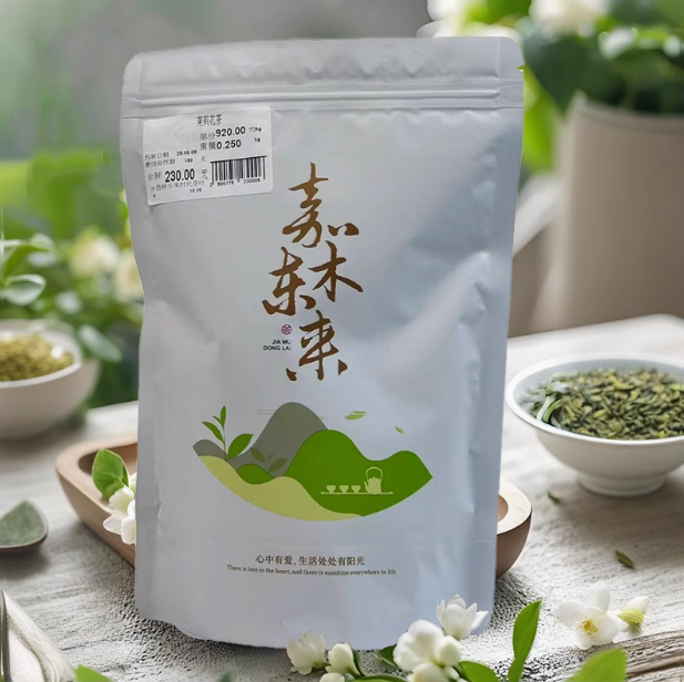 胖东来茶叶茉莉花茶散称口粮茶茉莉飘雪金龙芽沁雪白毛猴白雪峰