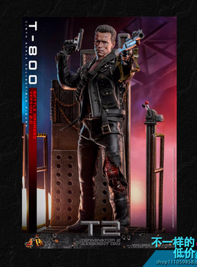DX46 HOTTOYS 1/6 终结者2：审判日T-800 (战损版)(2.0) 兵人现货