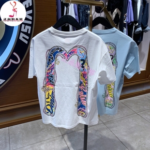 2ESHTW5TS4040OSCT EVISU 福神2025年夏季 新品 女子印花大M休闲T恤
