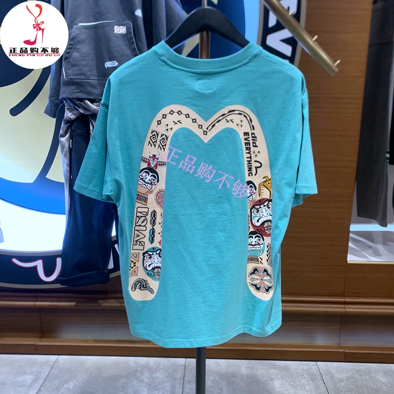 EVISU 福神2025年春夏新品印花大M休闲短袖T恤2ESHTM5TS1107RXCT