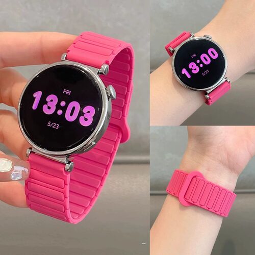 三株硅胶磁吸适用华为GT6pro手表表带新款运动gt76高级感女watch5